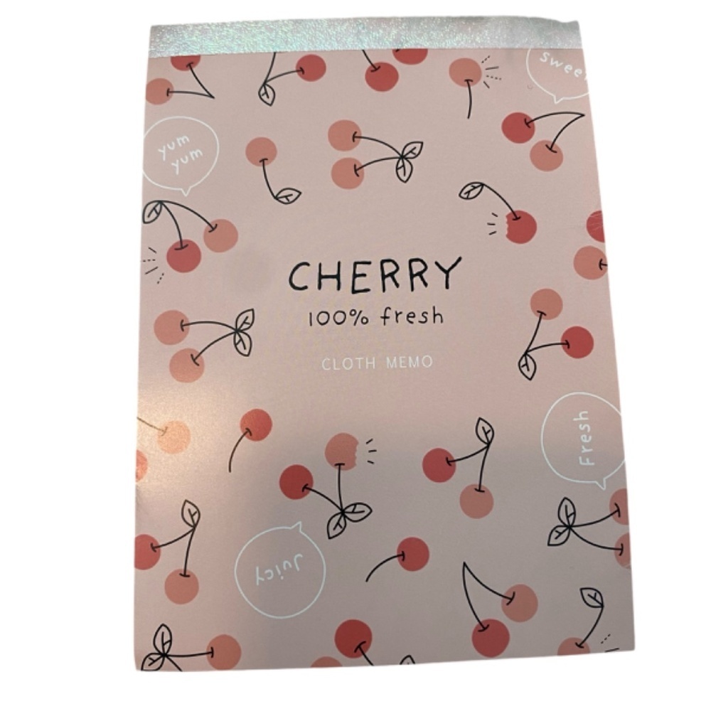 Kyowa Memo Pad. Cherry Print. Multicolor.